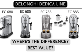 Delonghi Dedica models, EC680, EC685, EC885