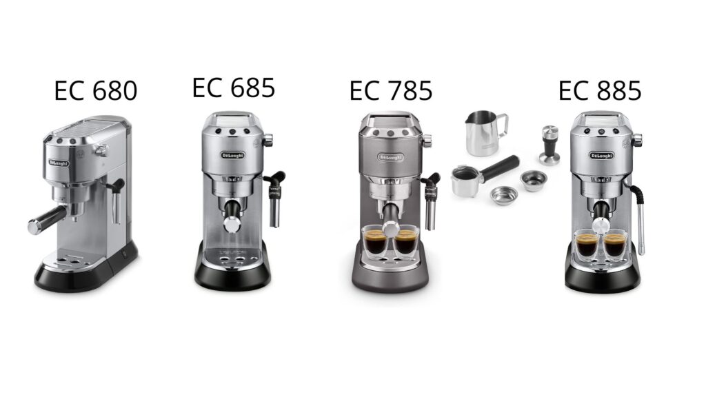 DeLonghi Dedica Arte EC885M Manual Espresso Machine in Steel – ECS