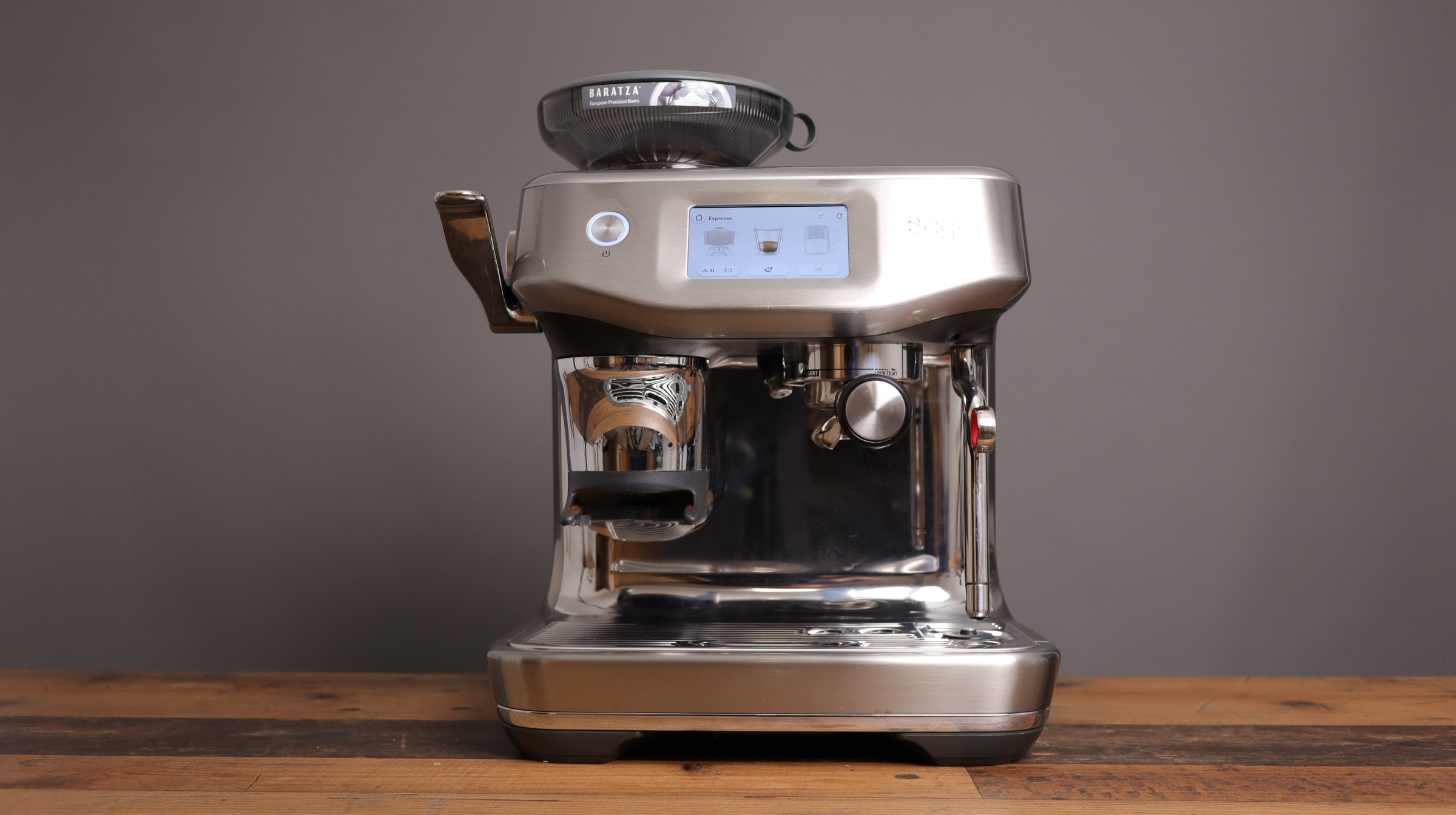 Front view of Breville Barista Touch Impress
