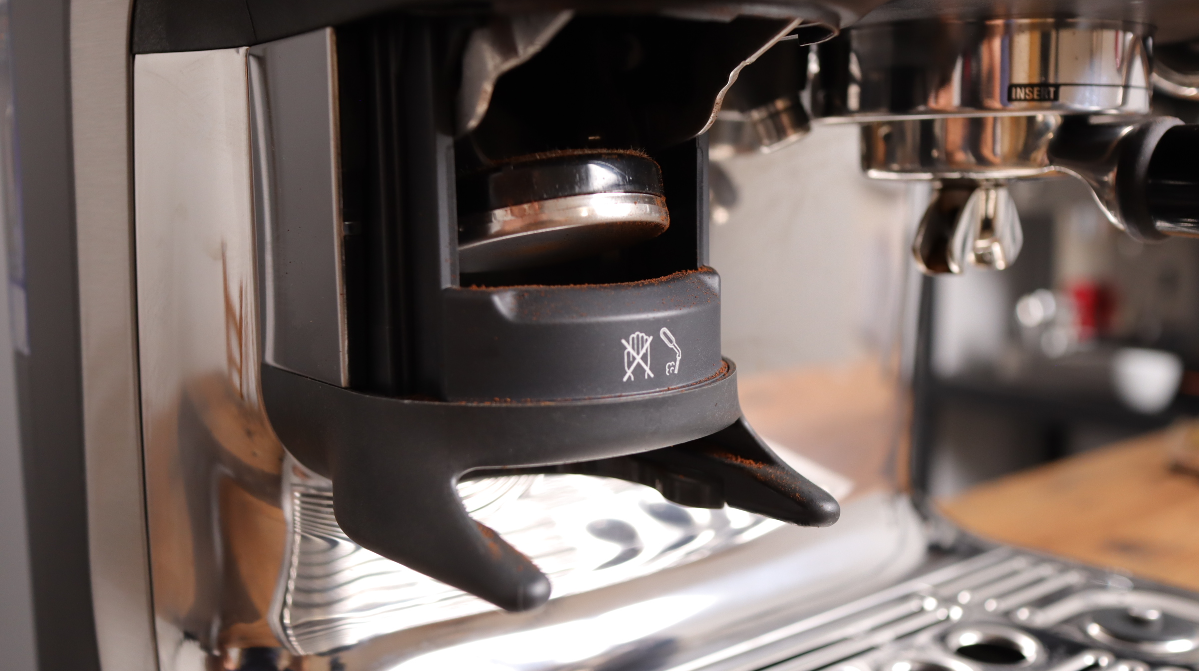 Tamping system on Breville Barista Touch Impress