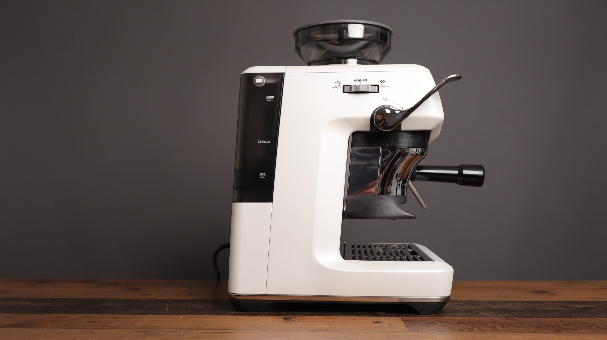 Side view of Breville Barista Express Impress