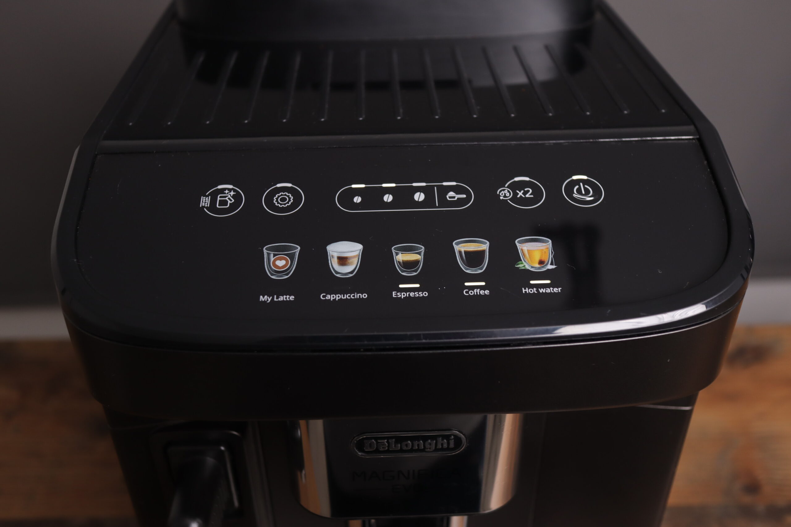 Delonghi Magnifica Evo – Drink Menu Drink display on the Delonghi Magnifica Evo