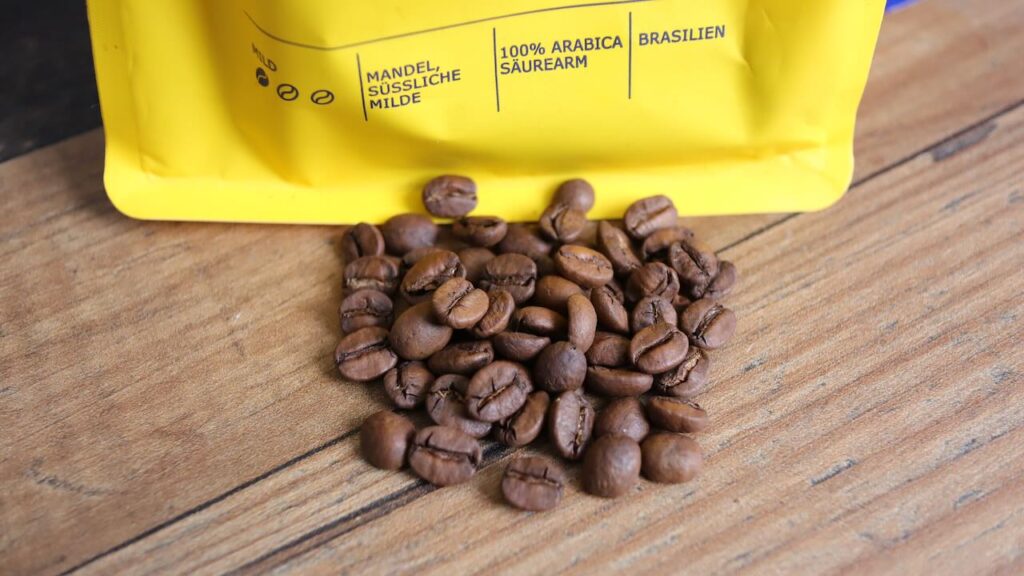 Light roast coffee beans, arabica