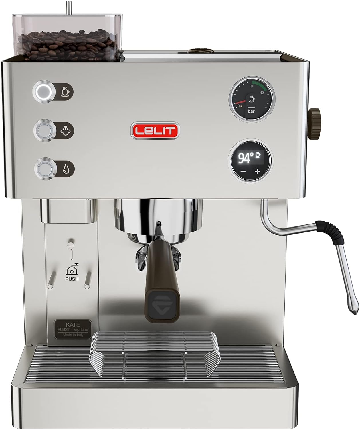 Lelit espresso machine with grinder