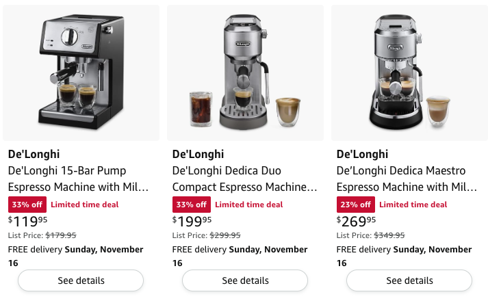 Delonghi Dedica and ECP